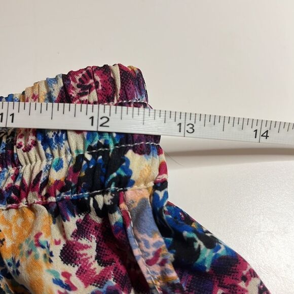 HARMONY + Havoc multicolored shorts elastic and string tie waist band size med - Picture 8 of 10